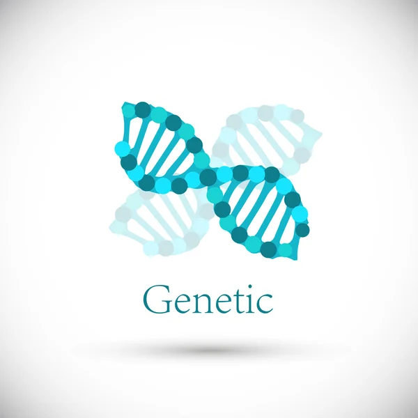 Genetic symbol DNA — Stock Vector