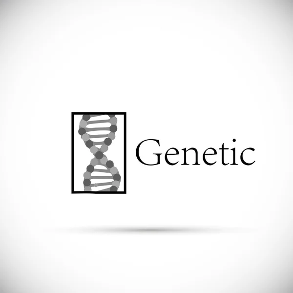 Genetic logo symbol — Stock Vector