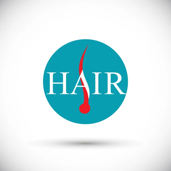 Saç folikülü tanı Merkezi — Stok Vektör