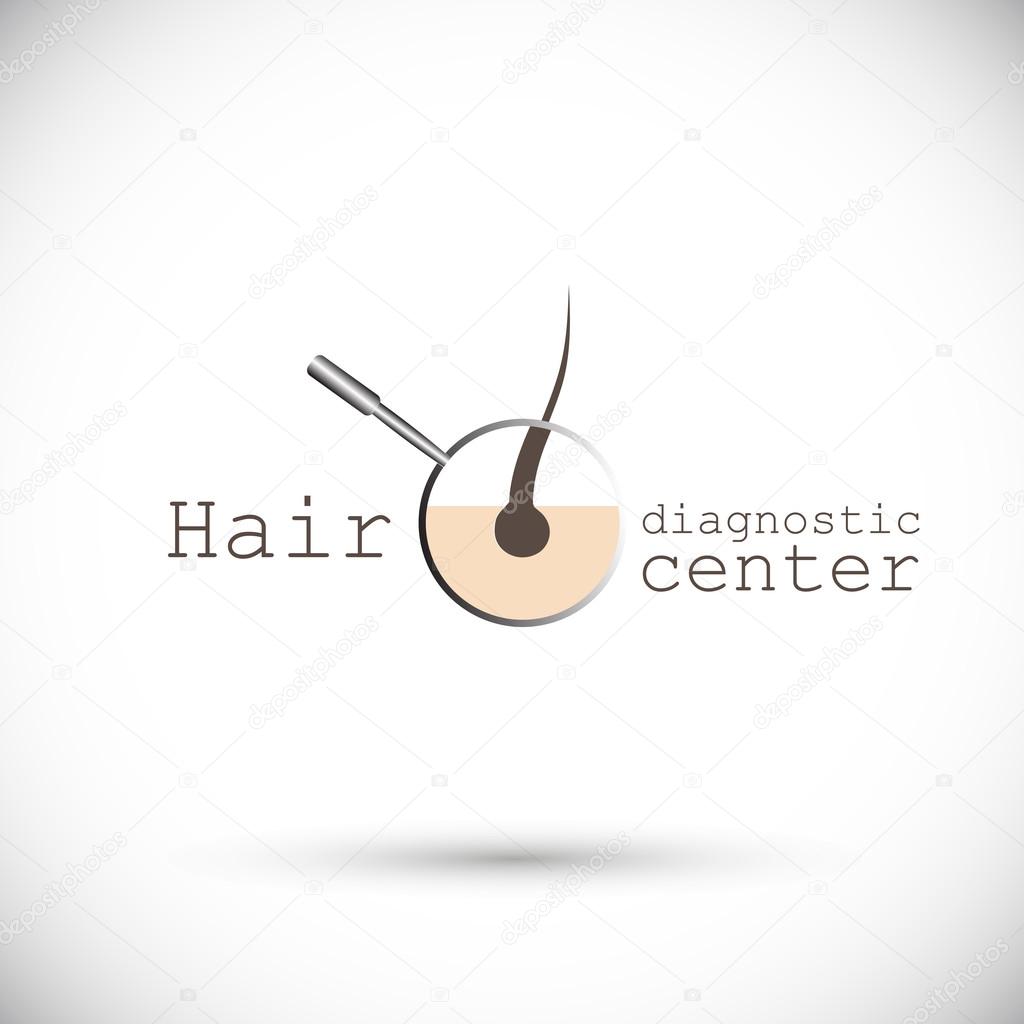 Logo diagnostic center hair health