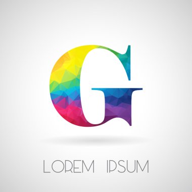 Poligonal G harfi tasarım