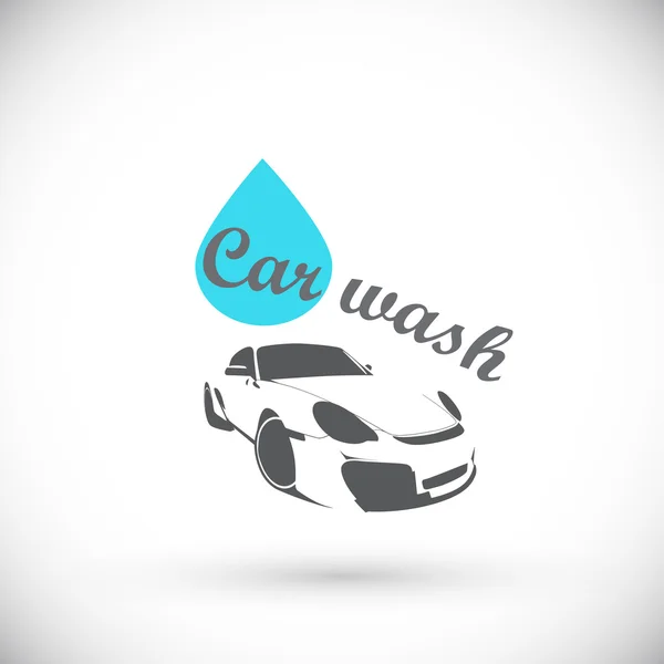 Logo de lavado de coches — Vector de stock