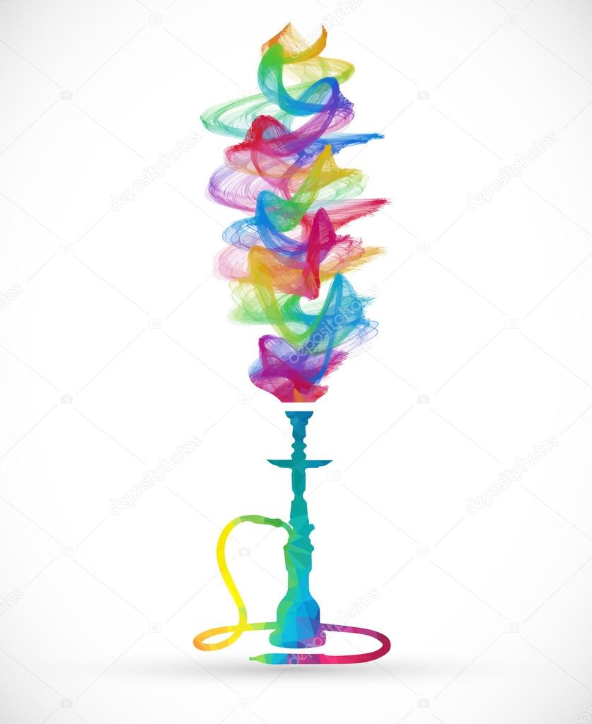 Hookah silhouette Menu Cover