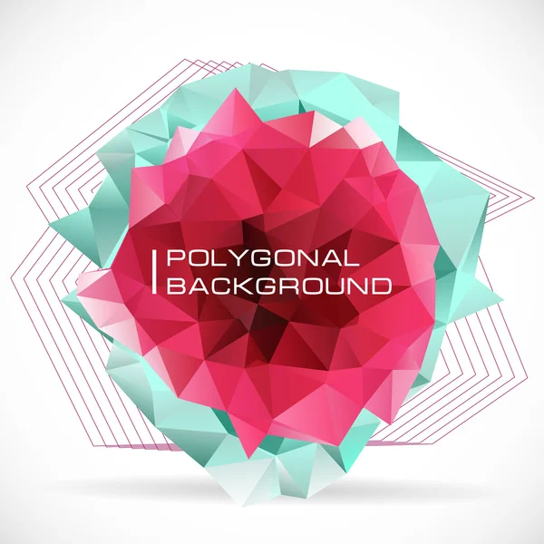 Fondo abstracto poligonal — Archivo Imágenes Vectoriales