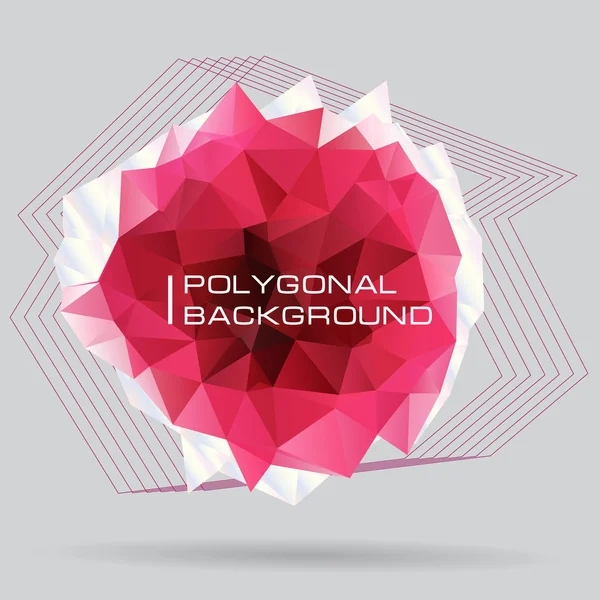 Fondo abstracto poligonal — Vector de stock