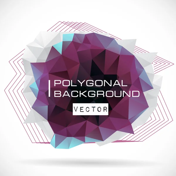 Fondo abstracto poligonal — Vector de stock