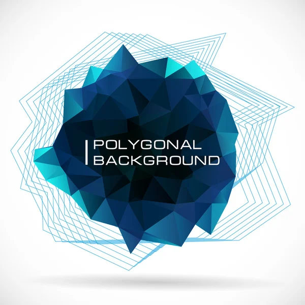 Polygonal  abstract background — Stock Vector