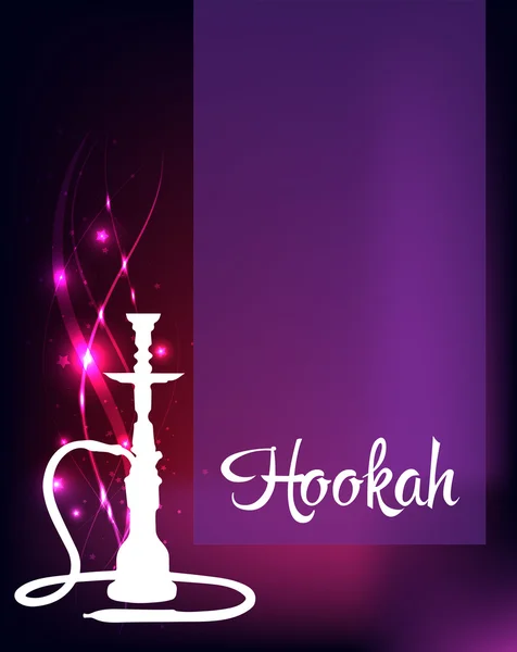 Cookah silhouette Menu Cover — стоковая иллюстрация Cookah silhouette Menu Cover Стоковый вектор