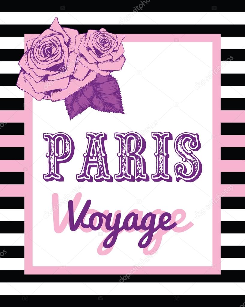 Paris voyage print