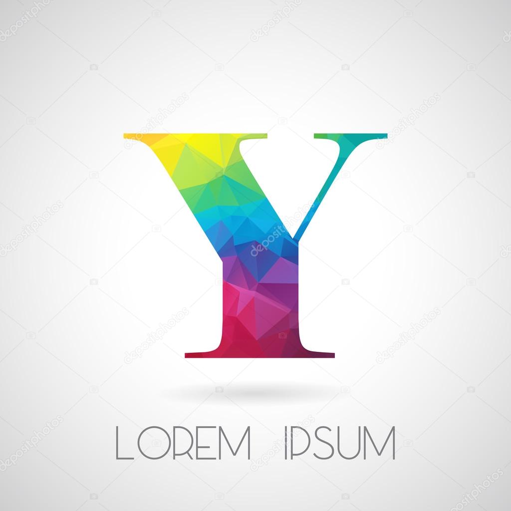 Logo Polygonal Y Letter