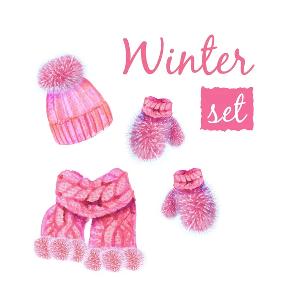 Winter kleding illustratie. — Stockfoto