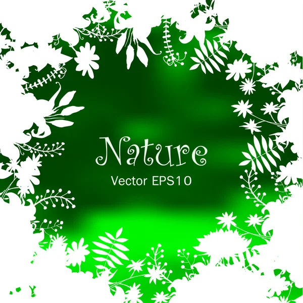 Natuur label vervagen achtergrond — Stockvector