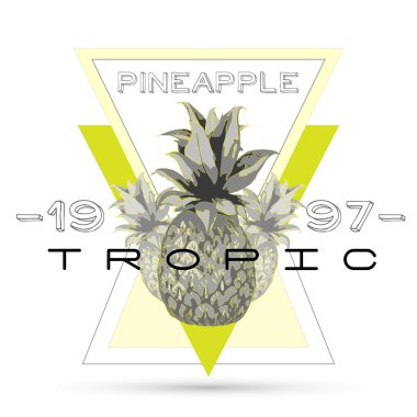 Egzotik vektör tropic yazdırma parlak renk