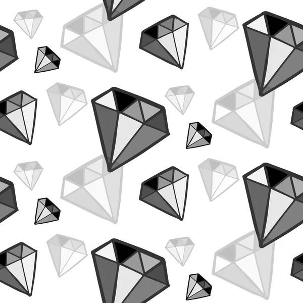 Черно-белый алмазный узор — стоковый вектор