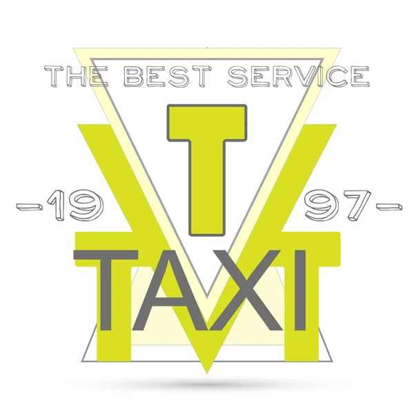 Şablon taksi poster — Stok Vektör