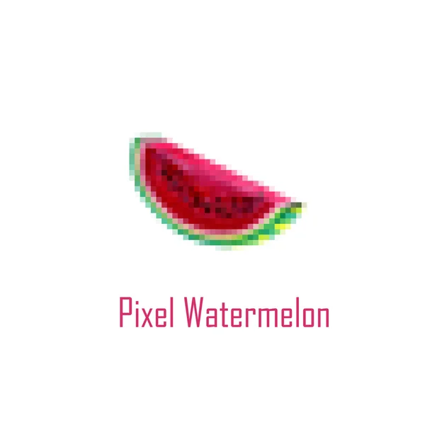Εικονογράφηση καρπούζι pixel — Φωτογραφία Αρχείου
