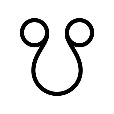 Ketu gezegeni sembolü. Alçalan ay düğümü. Vektör işareti. Astrolojik takvim. Zodiacal siyah beyaz yıldız falı. Taslak çizimi. Jyotisha. Hinduizm, Hindistan ya da Vedik astrolojisi