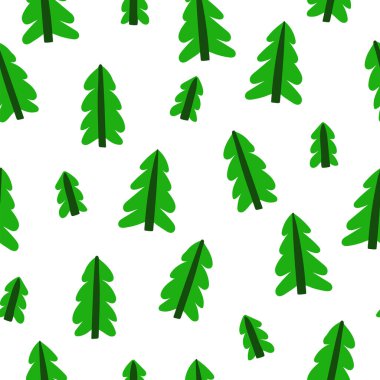 Noel ağacı çizimi. Kusursuz desen. Yeni yıl kutlama kartı için el çizimi renk illüstrasyonu