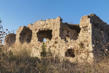 Türkiye, Kenar - 16 Ekim 2019: Antik Kenar Kenti. MÖ 7. yüzyılda kurulan antik Roma şehrinin kalıntıları..