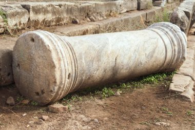 Türkiye, Kenar - Ekim 05: 2019: Antik Kenar Kenti. MÖ 7. yüzyılda kurulan antik Roma şehrinin kalıntıları..