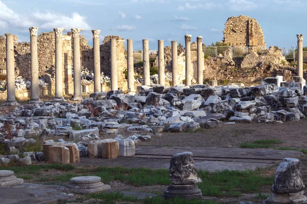 Turkey Side Ottobre 2019 Ancient City Side Rovine Antica Città — Foto Stock