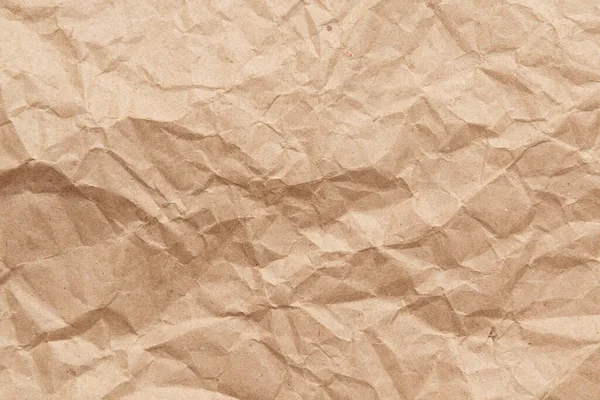 Recyceltes Zerknülltes Packpapier Hintergrund Und Struktur — Stockfoto