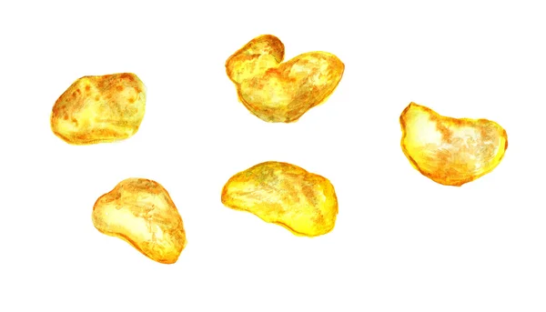 Några potatischips — Stockfoto