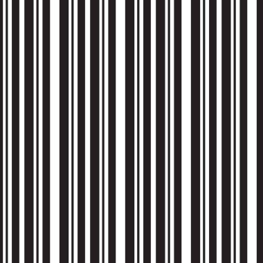 Siyah dikey çizgileri olan kusursuz desen