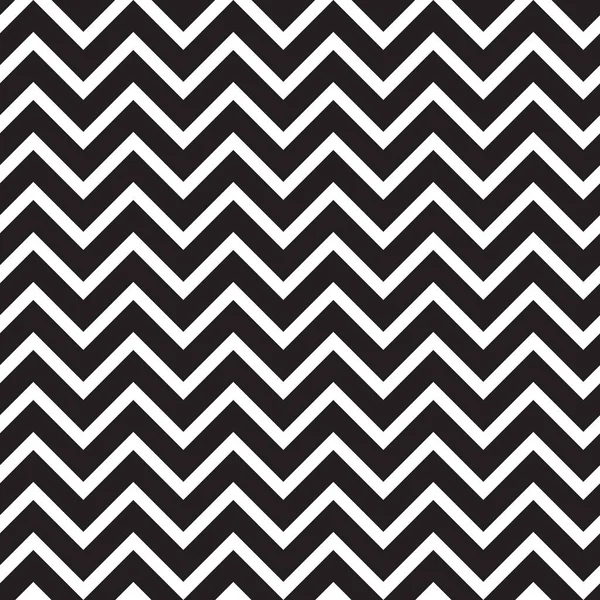 Seamless pattern with black zigzag horizontal stripes — Stock Vector