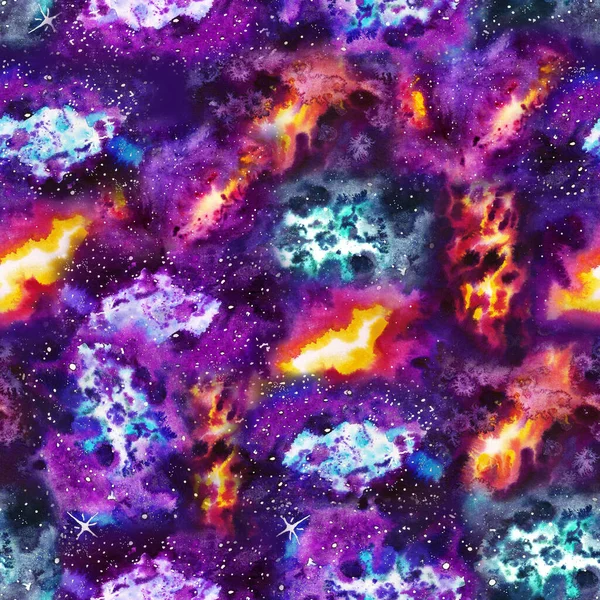 Nahtloses kosmisches Muster — Stockfoto