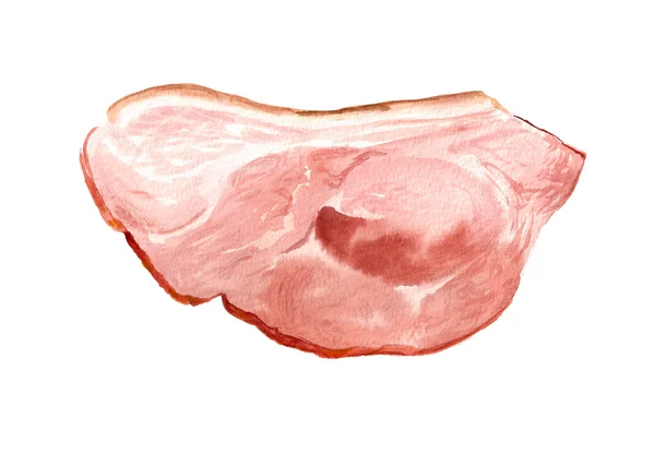 Rebanada de jamón — Foto de Stock