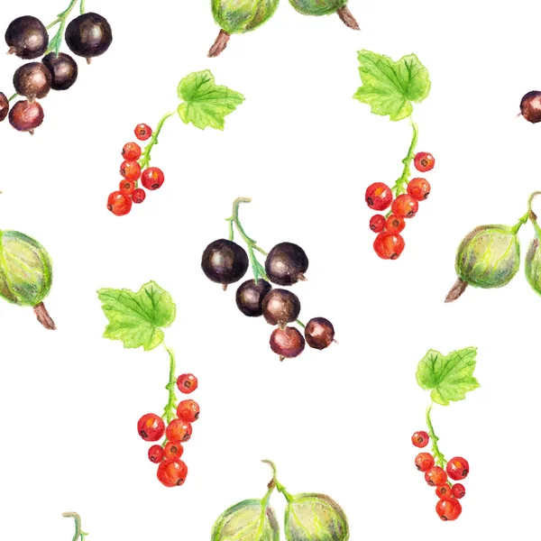 Безшовний візерунок з ягодами — стоковий вектор
