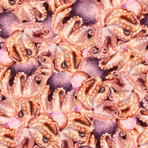 Куча бесшовных осьминогов — стоковое фото