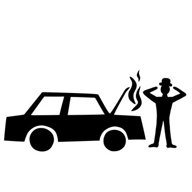 Araba arızası motoru ile