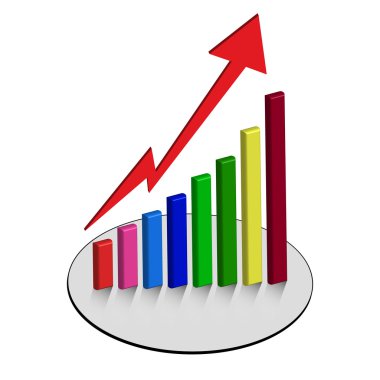 Graph Grafiği vektör grafikler iş bar