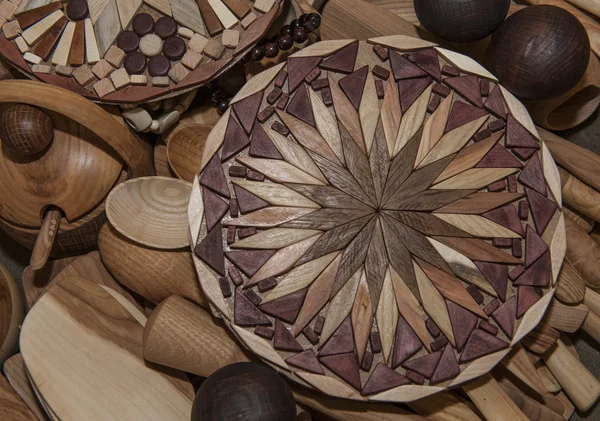 Wooden spoon souvenir traditional kitchenware — Stock Photo, Image