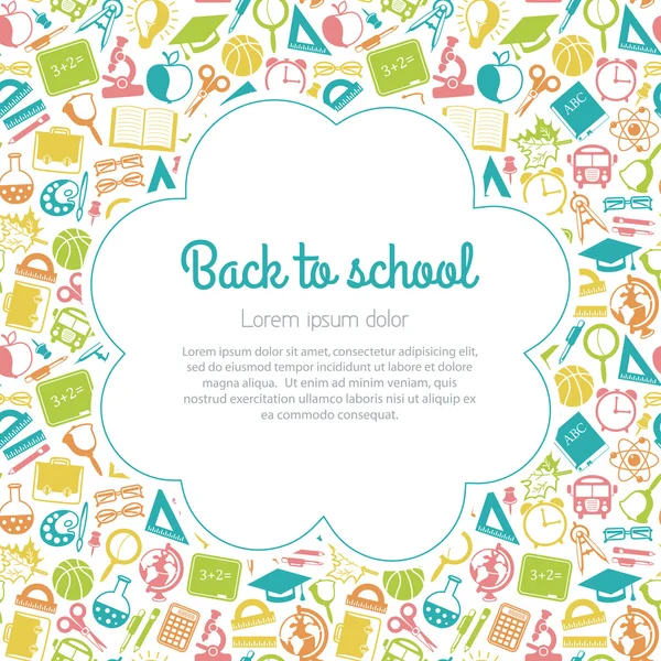 geri okul renkli arka planı için