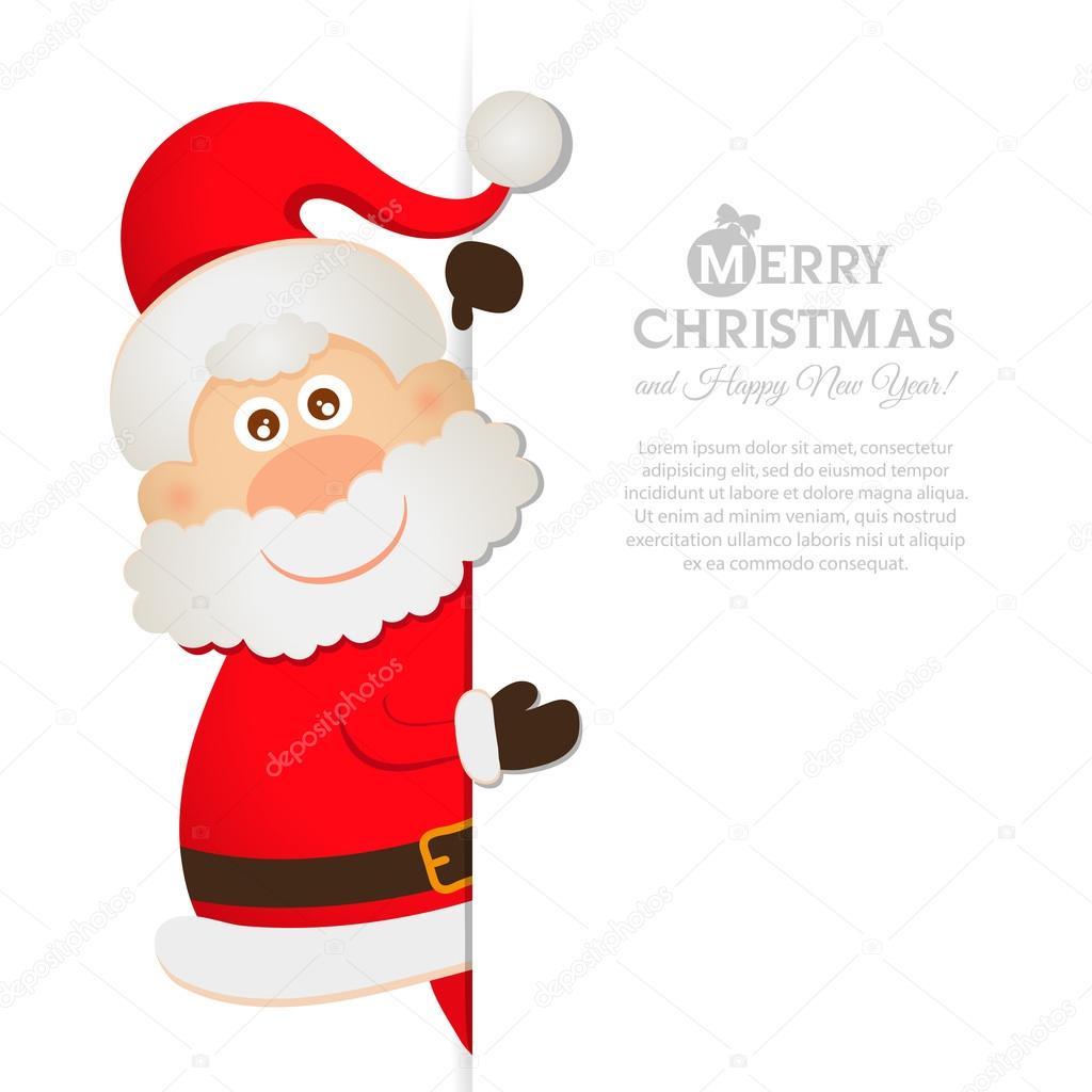 Postcard Santa Claus with space for text