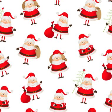 Noel Baba yan tümceleri kümesi seamless modeli