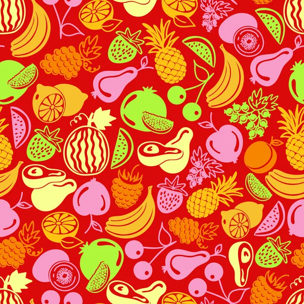 Φρούτα και τα μούρα εικονίδια Διάνυσμα Αρχείου