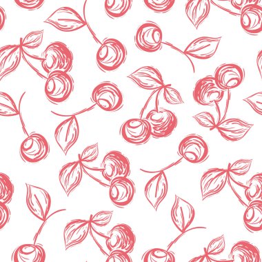 Kirazlı kusursuz desen