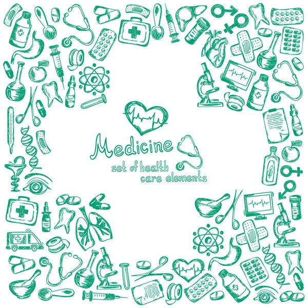 Tıbbi simge ve sağlık dizi