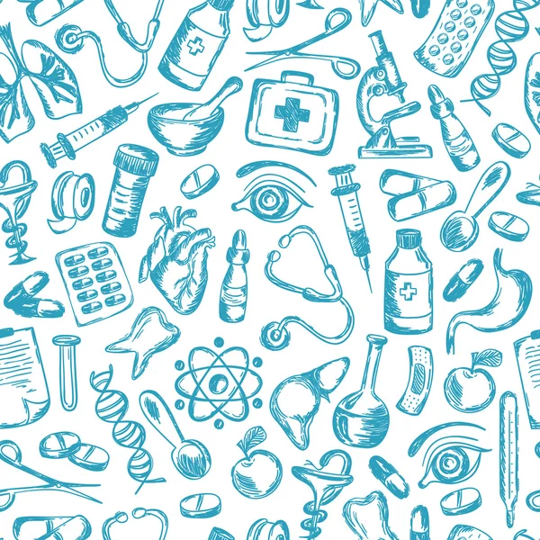 Dikişsiz desen tıbbi simgeler