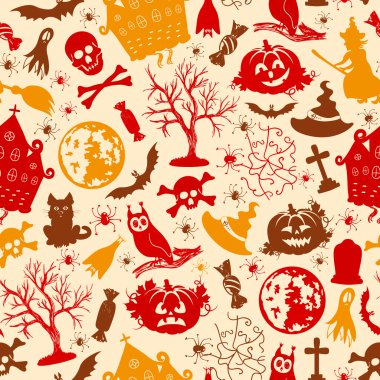 Dikişsiz halloween desen