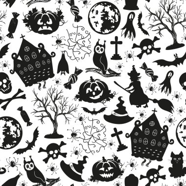 Dikişsiz halloween desen