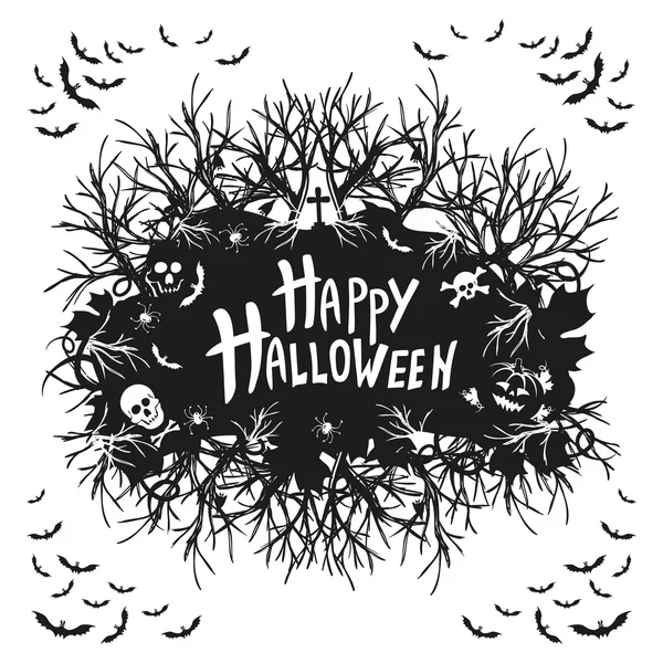 Šťastný Halloween pozadí — Stockový vektor