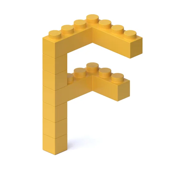 Bloki Budowlane Czcionki Renderowania Litery — Zdjęcie stockowe