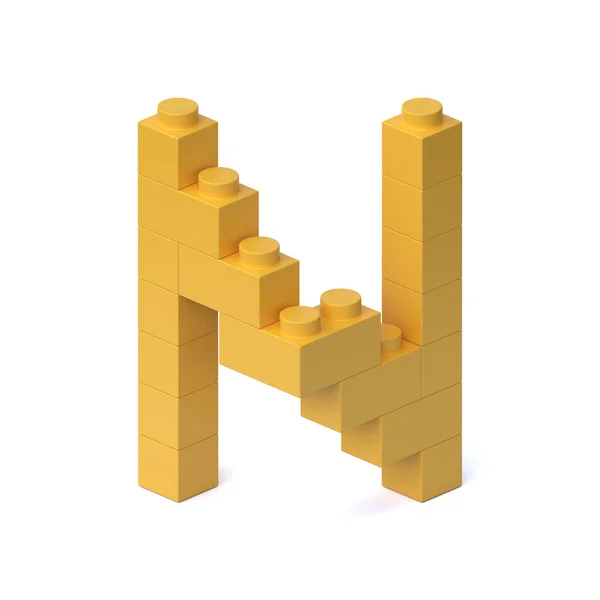 Building Blocks Font Rendering Letter — Stock Photo, Image