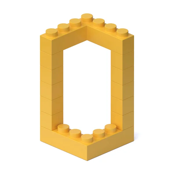 Building Blocks Font Rendering Letter — Stock Photo, Image