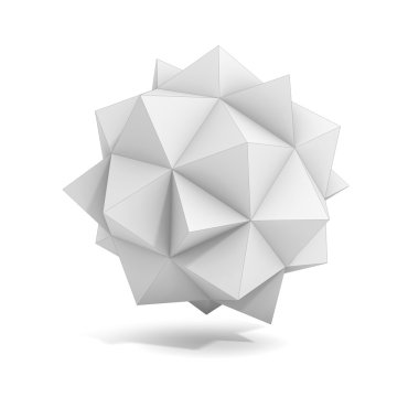 Soyut geometrik 3d nesne